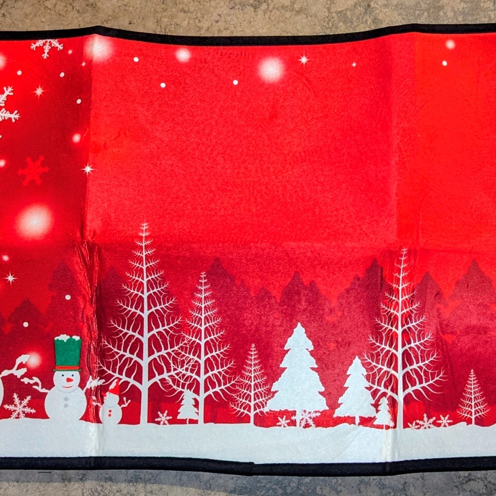 Festive Red Holiday Rug